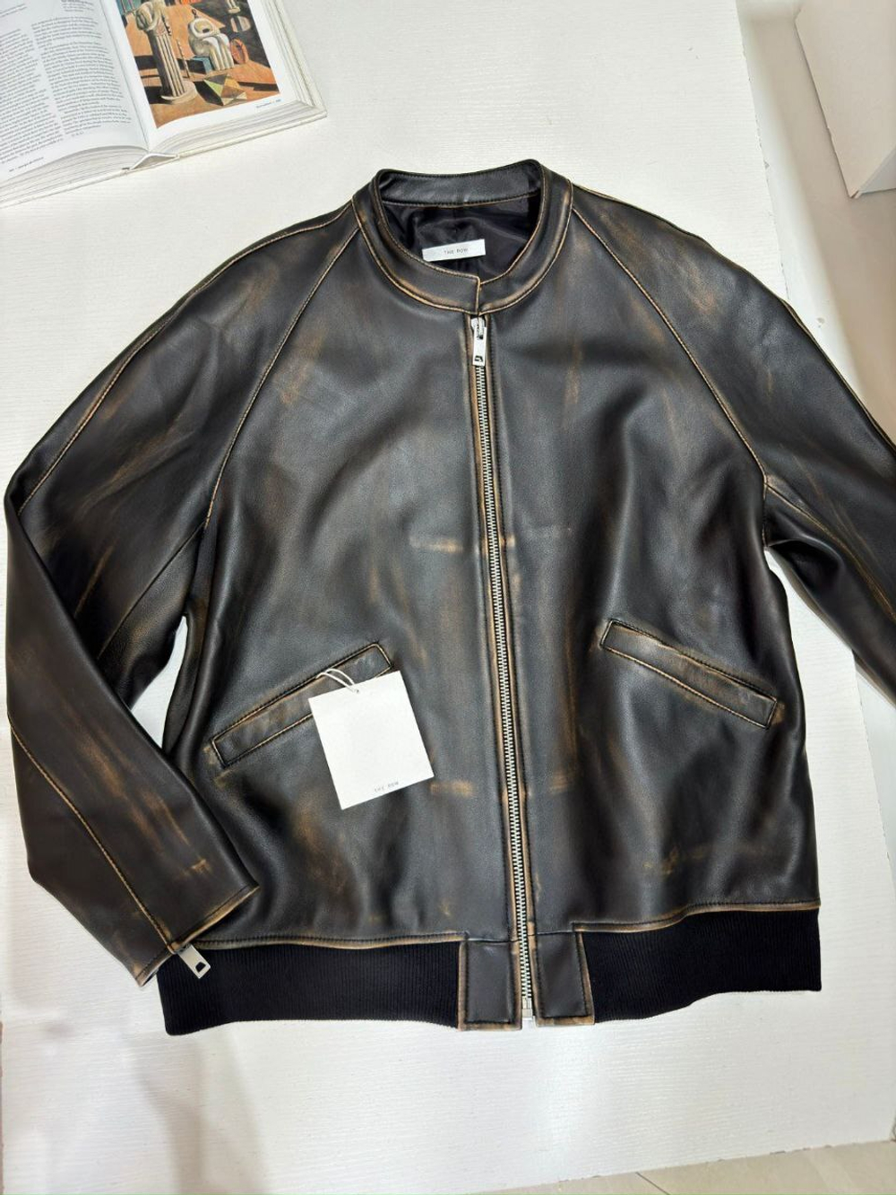 Кожаная куртка The Row