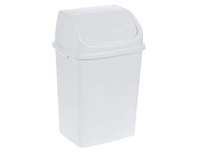 Ведро для мусора 18л "Камелия" белое