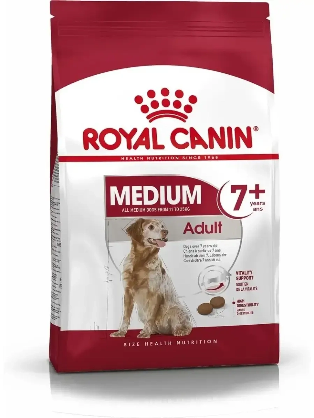 Royal Canin Medium Adult 7+ (Роял Канин Медиум Эдалт 7+) для средних пожилых собак (от 7 лет)
