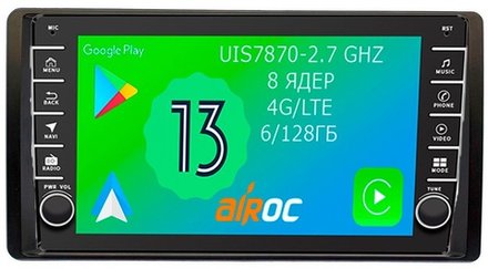 Магнитола для УАЗ Патриот, Пикап 2016-2023+ - Airoc AB-3912 (кнопки и крутилки), Android 13, TS20, 6/128Гб, SIM-слот, CarPlay