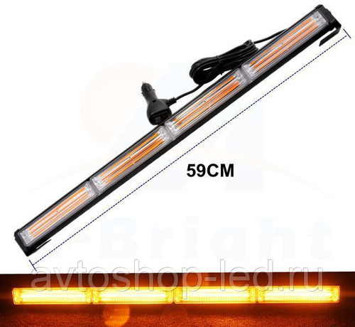 COB-4 / Светодиодный стробоскоп COB-4 (оранжевый) 12/24V, магнитные крепления в комплект не входят (1 шт.) =
