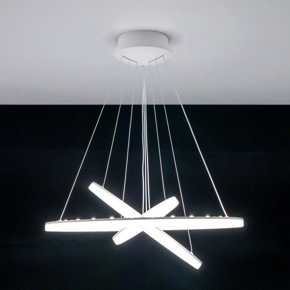 Citilux Электрон Смарт CL710A104S Умная люстра подвесная Белая