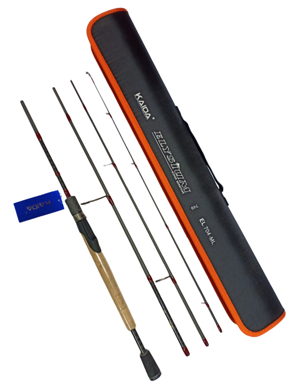 Спиннинг штекерный Elysium Kaida тест 2-21 гр длина 210 см + твердый чехол