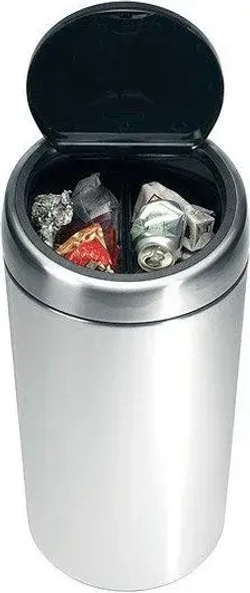 Brabantia Контейнер для мусора Touch Bin Twin 2x20 л полированный