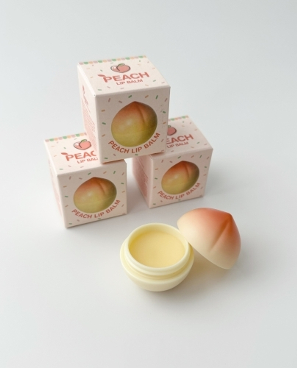 Увлажняющий бальзам для губ с персиком Pretty Skin Peach Lip Balm