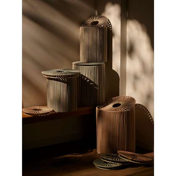 Корзина плетеная dholak grey из коллекции ethnic, размер l