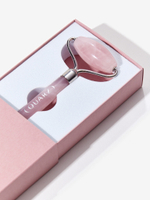 Роллер из розового кварца (серебро)