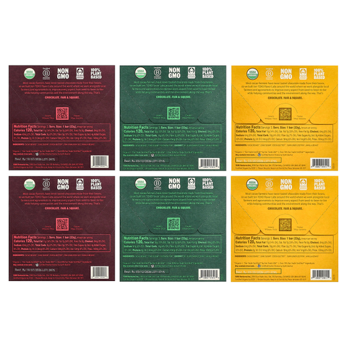 TCHO, темный шоколад, в подарочной упаковке, 18 плиток по 0,83 унции