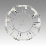 6588/8 MODERNI LN25 146 хром/тонированное стекло, металл/стекло Люстра подвесная E14 8*40W 220V LIBERTI