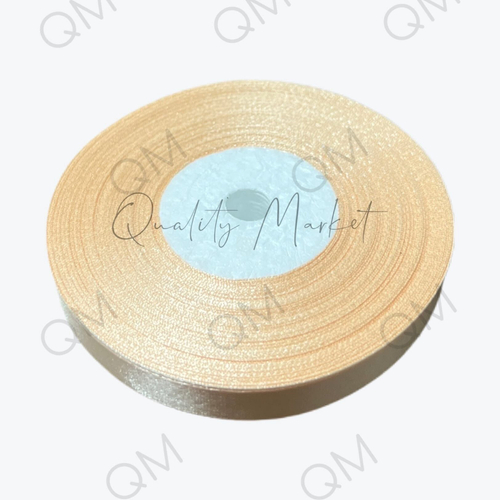 Лента атласная 1,2 см 36 ярдов (бежевая) №061