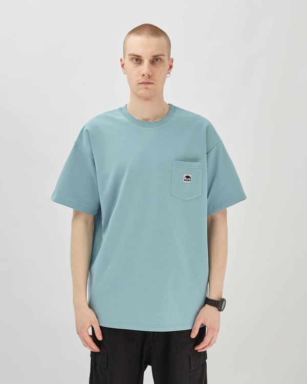 Футболка Phat Pocket 216 Серо-Голубая - фото 2