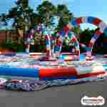 Надувная трасса «Весёлые виражи» для гонок, 15×15×3 м