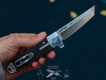 Складной нож Cold Steel 32AA Oyabun Limited c клинком из стали CPM-S35VN, рукоять алюминий / G10