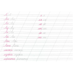 Каллиграфическая пропись. Пишем слоги и слова