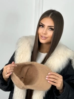 Шапка кепи зимняя с козырьком