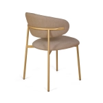 Стул Adele, шенилл Puffy camel / опоры шампань