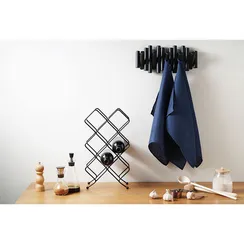 Набор из двух вафельных полотенец изо льна темно-синего цвета Essential, 50х70 см