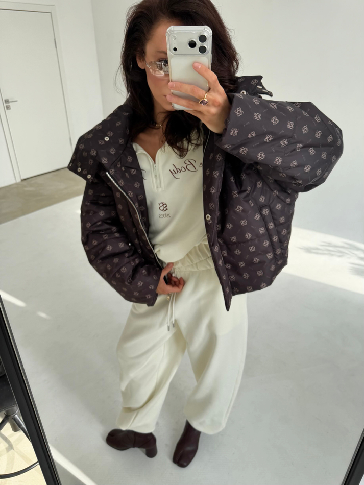 Брюки спорт кремовые