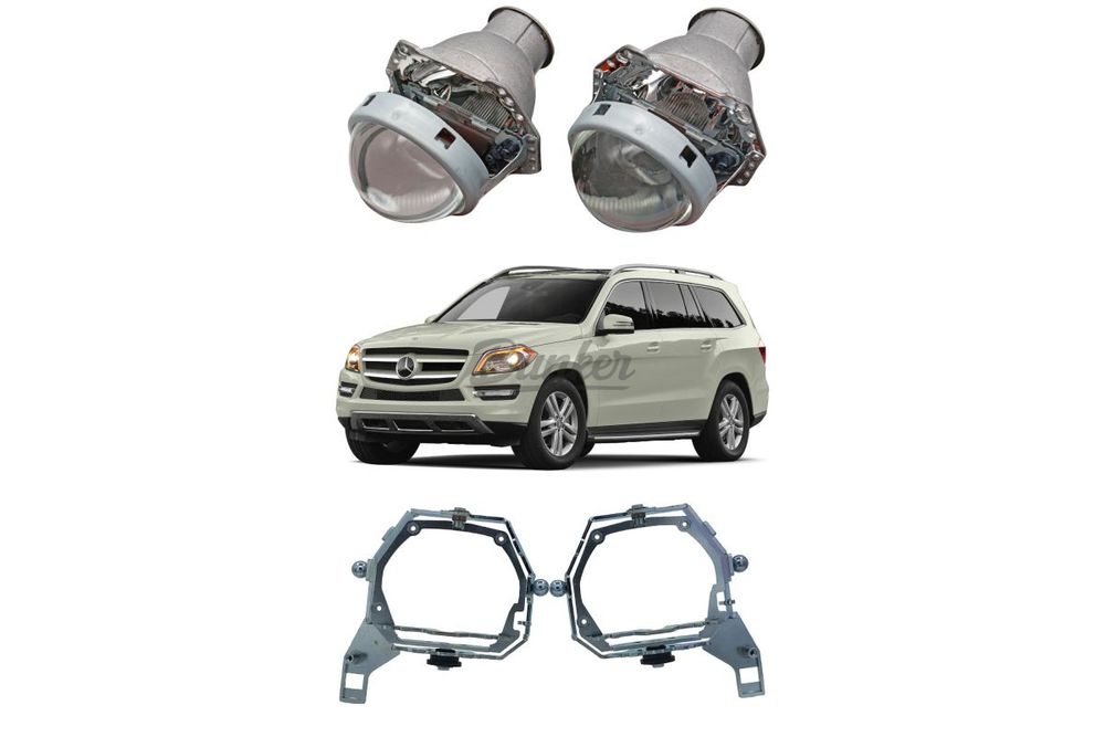 Готовый комплект для замены штатных линз Bosch Intellect Mercedes GL II X166 2012-2016