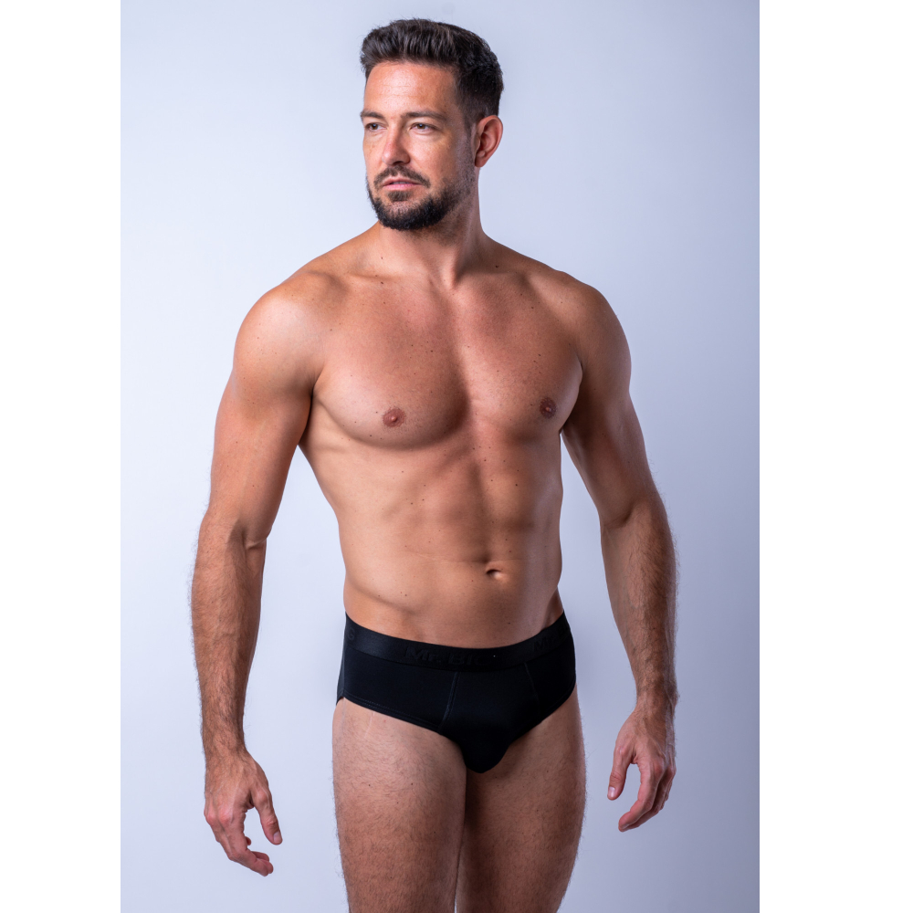 Мужские трусы слипы черные MR. BIG MB116 black