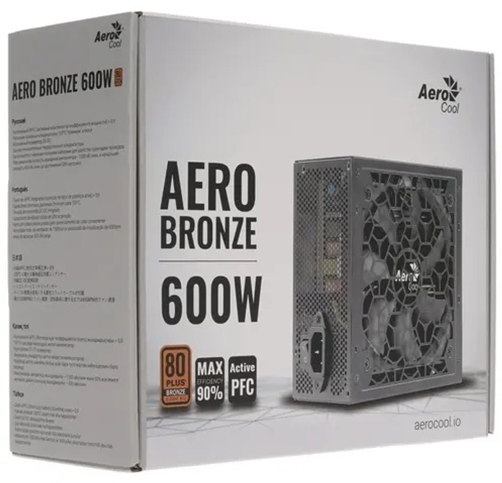 Блок питания AeroCool Aero Bronze 600 Вт