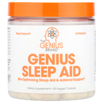 The Genius Brand, Genius Sleep Aid, добавка для улучшения качества сна, 40 растительных капсул