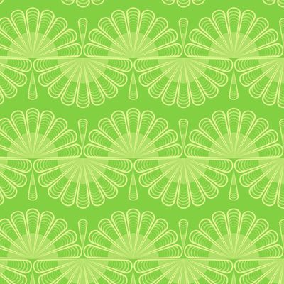 Зеленый яркий арт деко