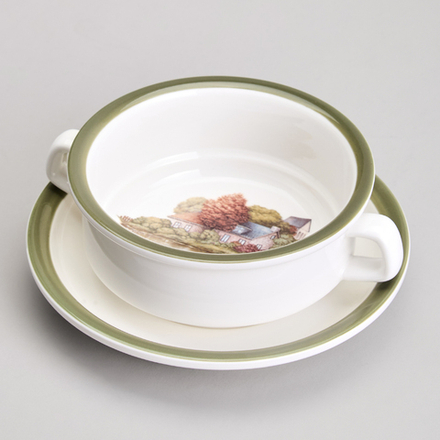 БУЛЬОННИЦА С БЛЮДЦЕМ LEFARD "FAMILY HOUSE" 250 МЛ 15*6 СМ (КОР=16НАБ.)