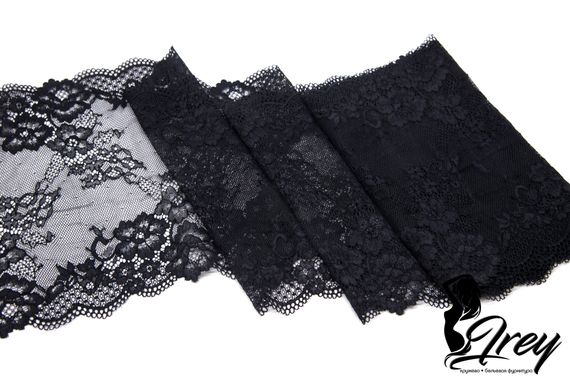 03-193 ОПТ Кружево эластичное 19 см, черный
