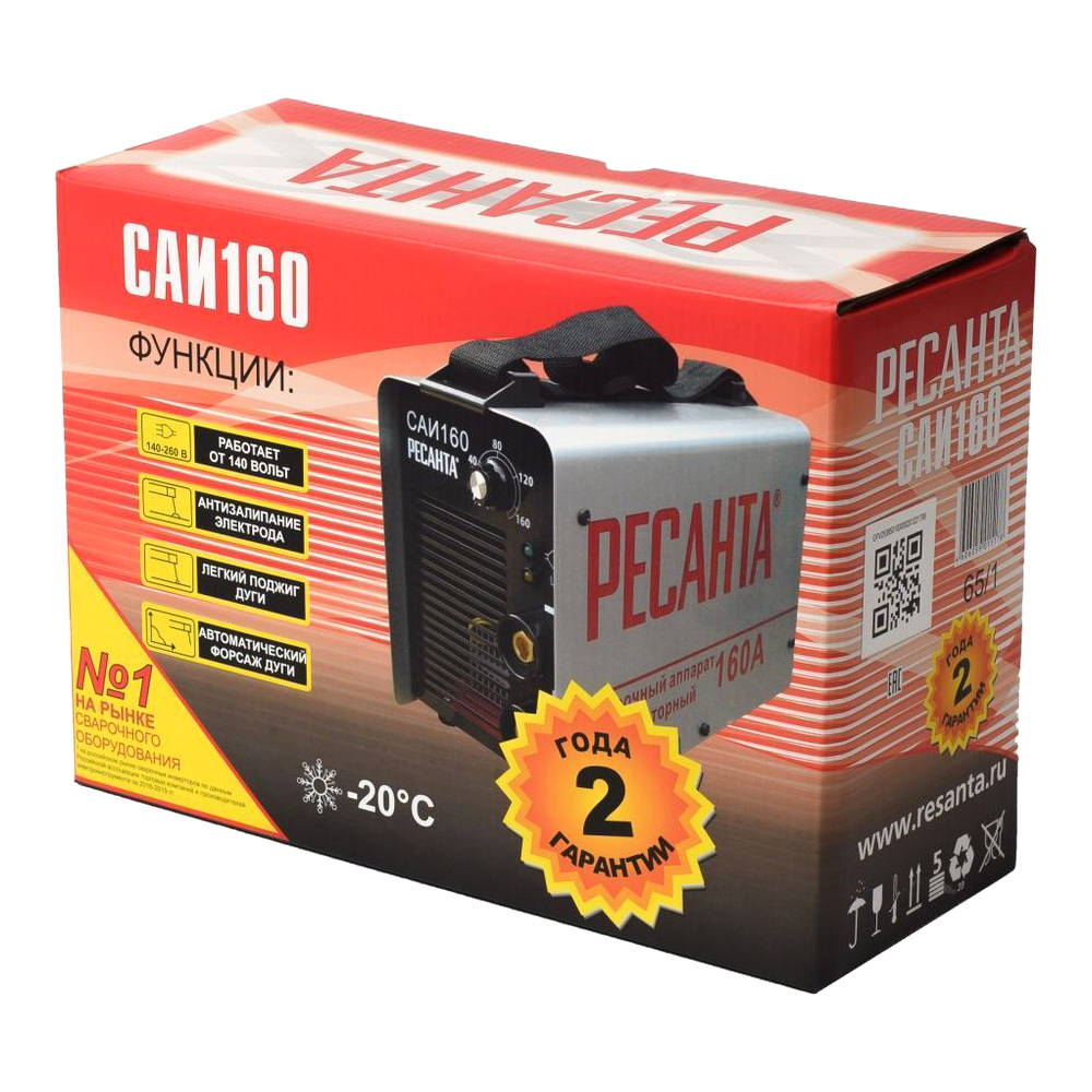 Сварочный аппарат инверторный Ресанта САИ-160