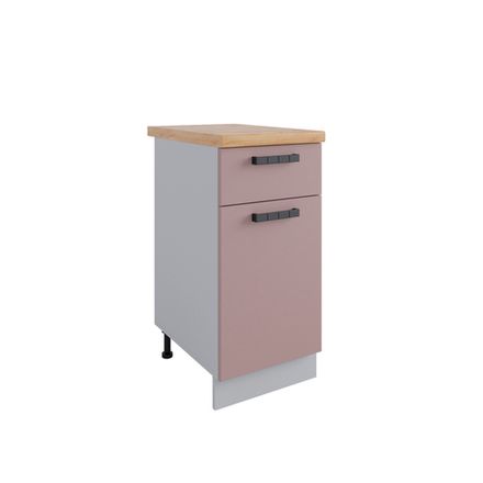 Кухня Модуль С1ЯШ 400 Ройс Пудра Скин