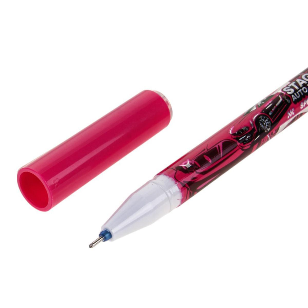 Ручка пиши-стирай "Машина" 0,5мм, синяя, 4 вида микс