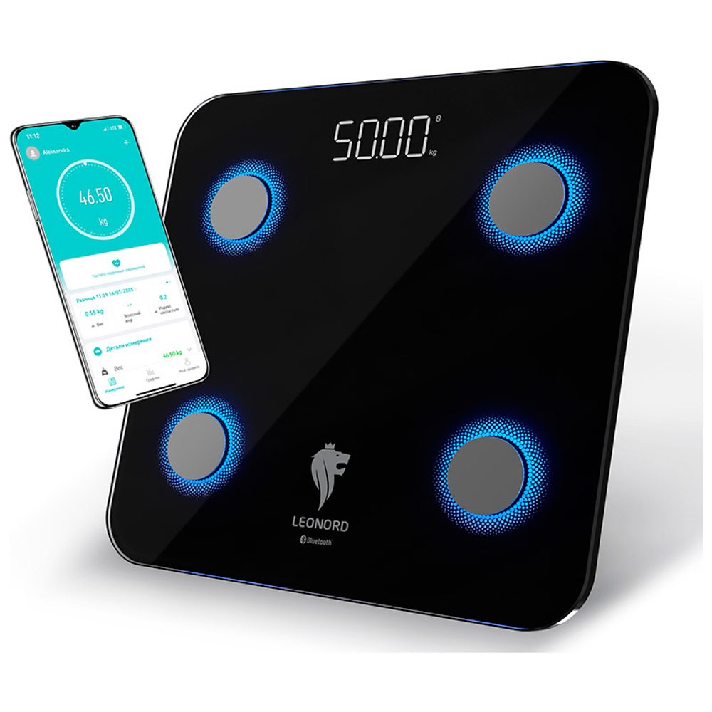 Весы напольные LEONORD LE-1273 Bluetooth (109929)