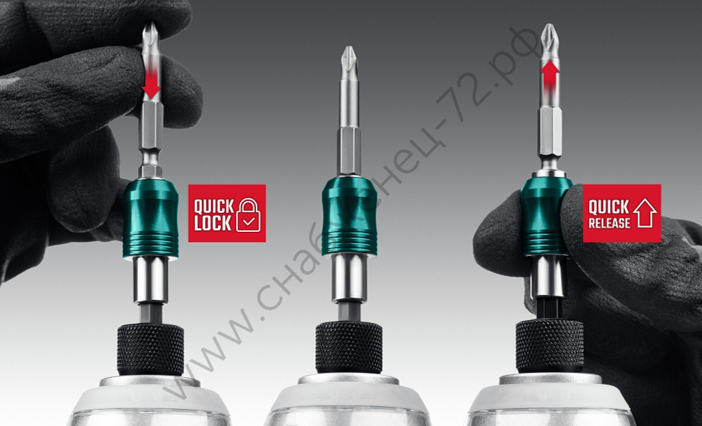 KRAFTOOL X-Drive 49 шт, Набор бит и головок с битодержателем и трещоткой (25816)