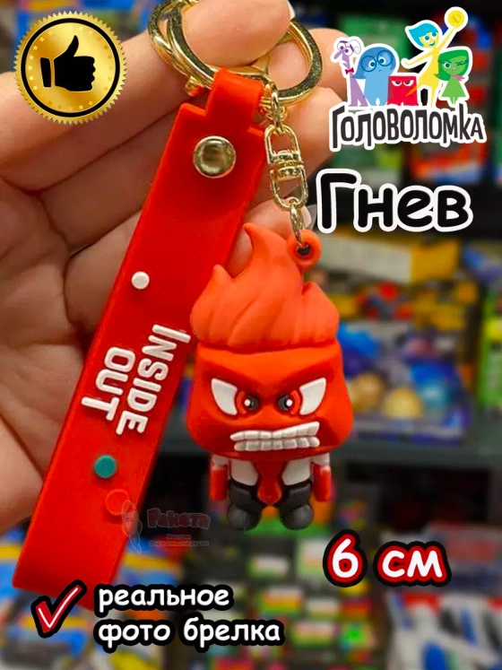 Игрушка фигурка брелок по мультику Головоломка 2 Гнев