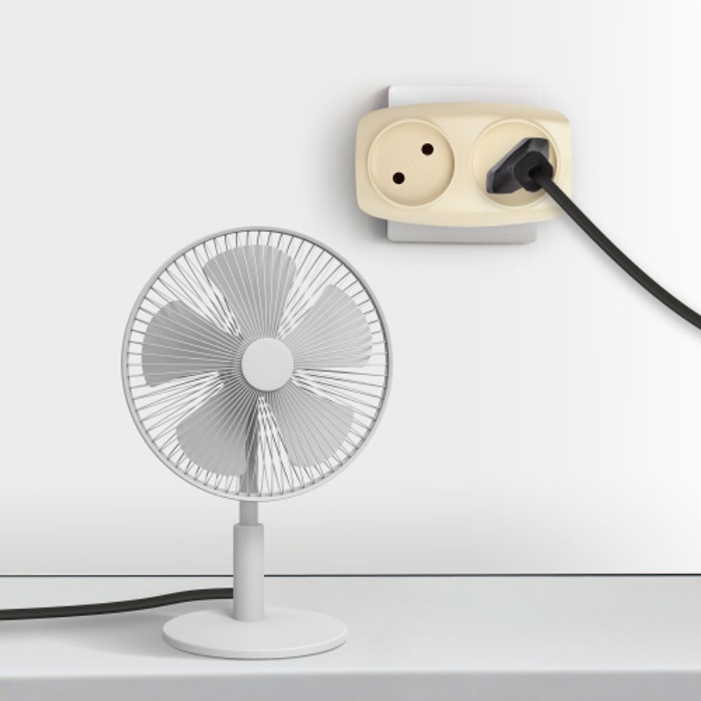 Разветвитель электрический ЭРА SP-2-I на 2 розетки без заземления 16А слоновая кость