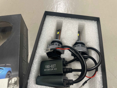 H27 (880) / Светодиодные LED лампы для авто, H27 (880), 12-24 вольта, 75 Вт, Серия V8 (2 шт. / комплект)