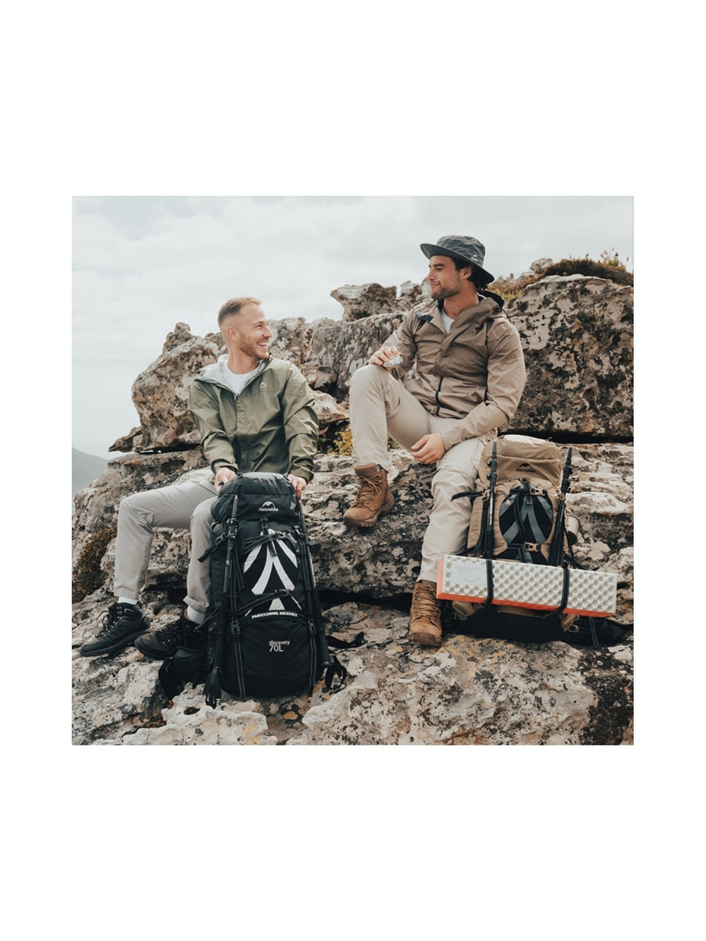 Рюкзак туристический Naturehike 70 л, коричневый