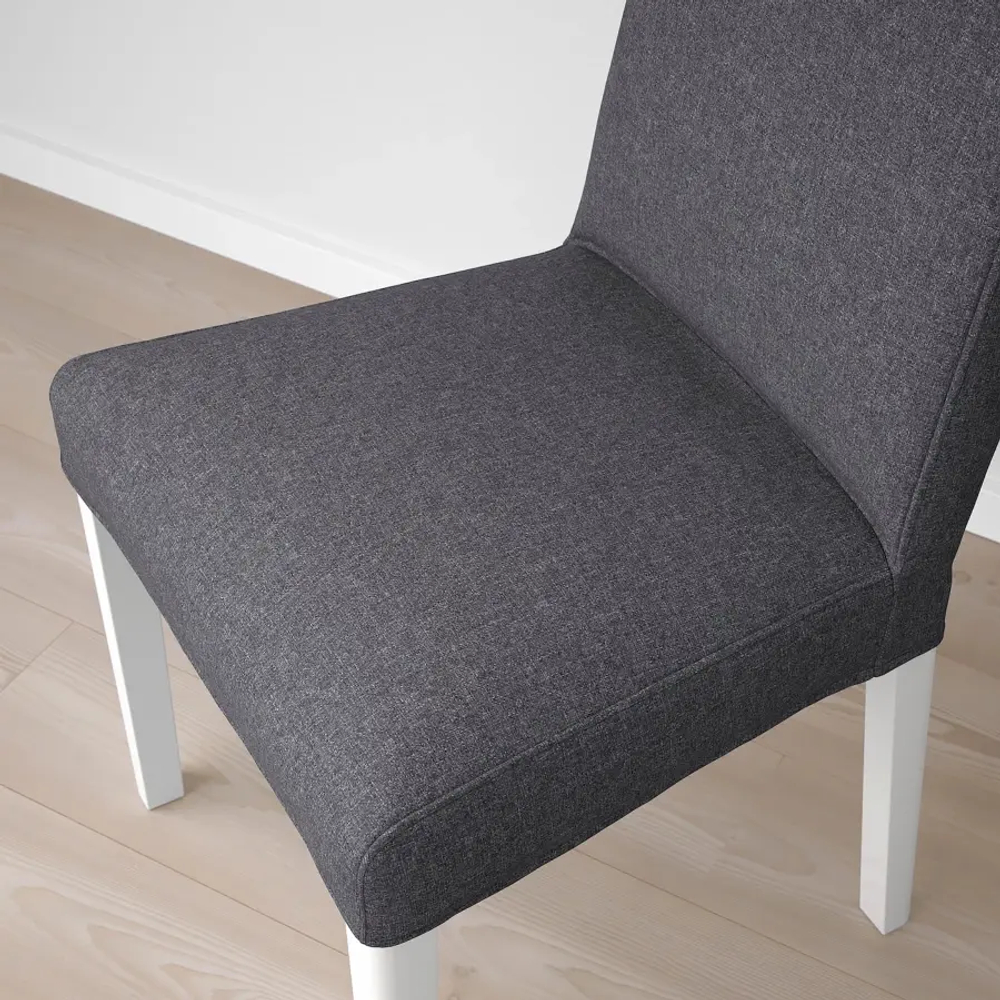 Стул - BERGMUND IKEA/ БЕРГМУНД ИКЕА, 95х52х59 см, серый/белый, 2 штуки