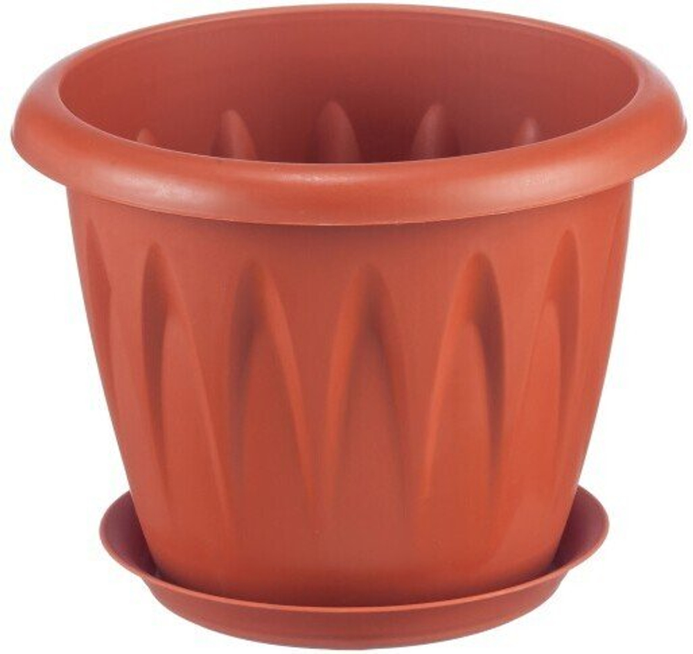 Горшок пластиковый Алиция d25см подвесной терракот