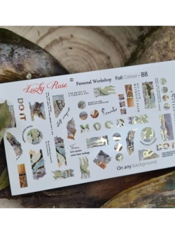 Lucky Rose Слайдеры наклейки для ногтей Foil 88