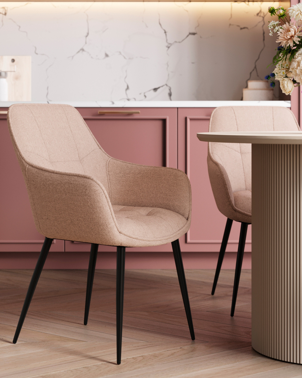 Стул обеденный Noa бежевый