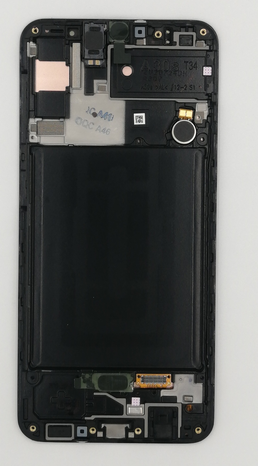 Дисплей для Samsung Galaxy A30s (A307F) с тачскрином и рамкой Черный - OR (SP)