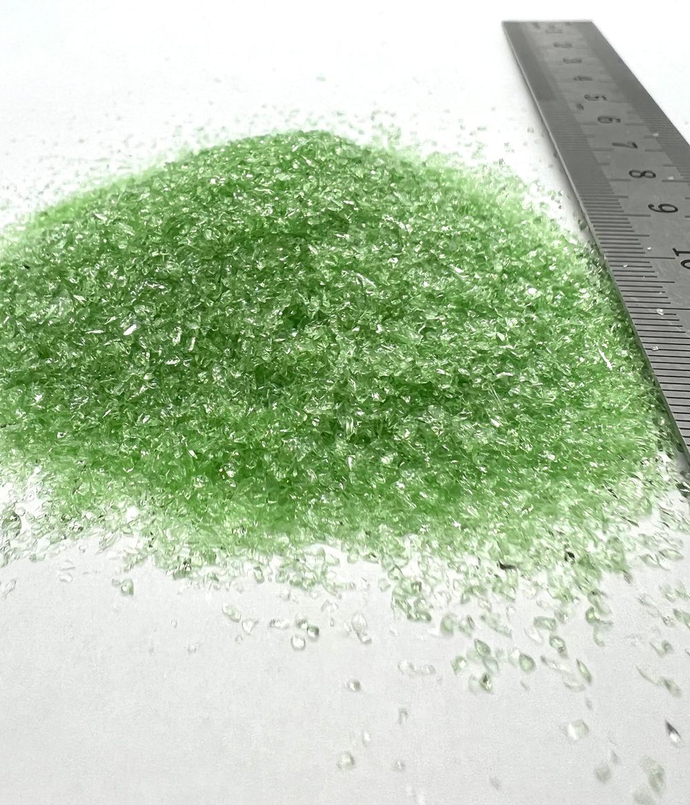 Стеклянная крошка Киви фракция 0.6