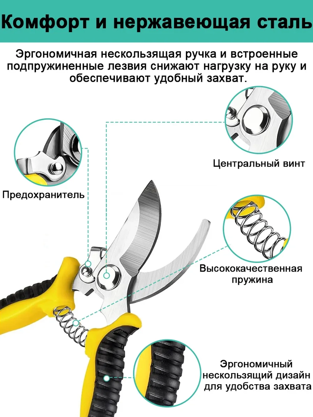 Набор секаторных ножниц 3 шт