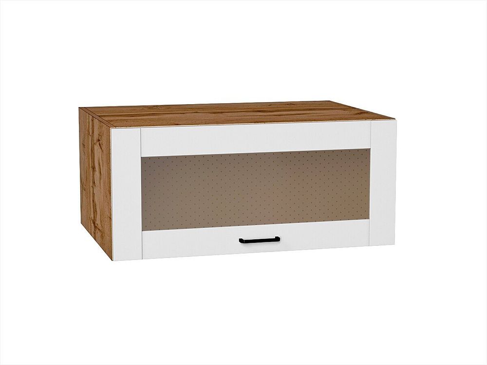 Шкаф верхний горизонтальный остекленный глубокий Лофт