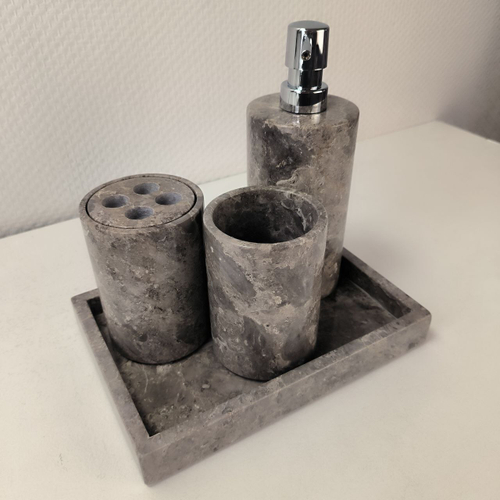 Набор из мрамора 5 предм SEA Set Grey NM-63759 прямоуг 85