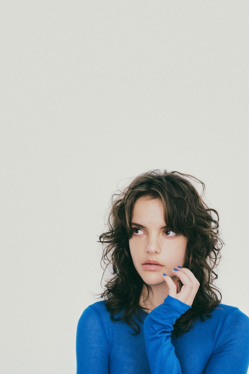 ZARA ФУТБОЛКА ИЗ ХЛОПКА SUPIMA®, СИНИЙ ЭЛЕКТРИК