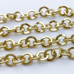 Цепочка, цвет золото, размер звена 8 мм, цена за отрезок 49-51 см