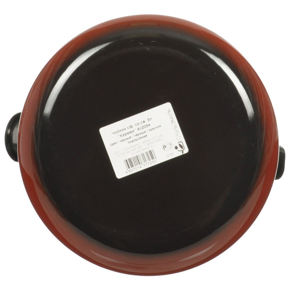 Чайник сталь, эмал, 3 л, свист, руч консоль, СтальЭмаль, Кармен, 4с209я